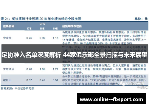 足协准入名单深度解析 44家俱乐部全景扫描与未来展望